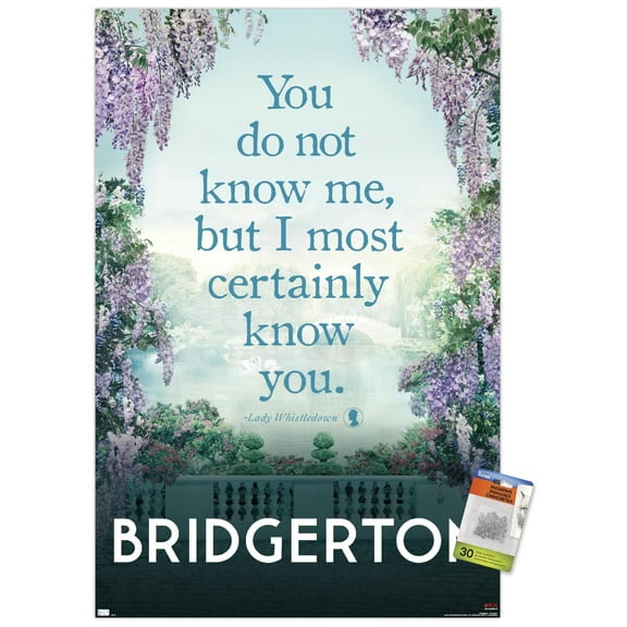 Netflix Bridgerton - You Don't Know Me Wall Poster with Pushpins, 22.375" x 34"