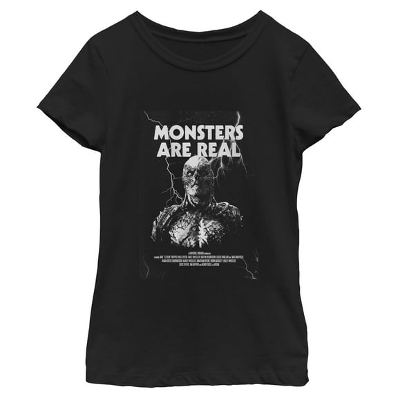 Netflix Girls' Stranger Things Lightning Vecna Monsters Are Real T Shirt