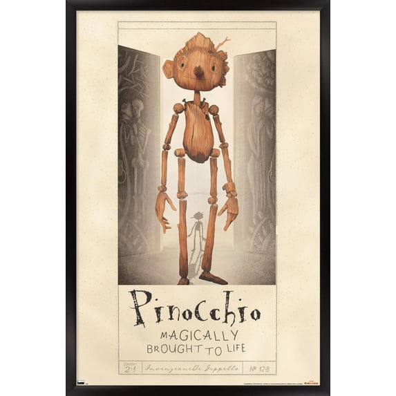 Netflix Guillermo Del Toro's Pinocchio - Pinocchio Wall Poster, 22.375" x 34" Framed