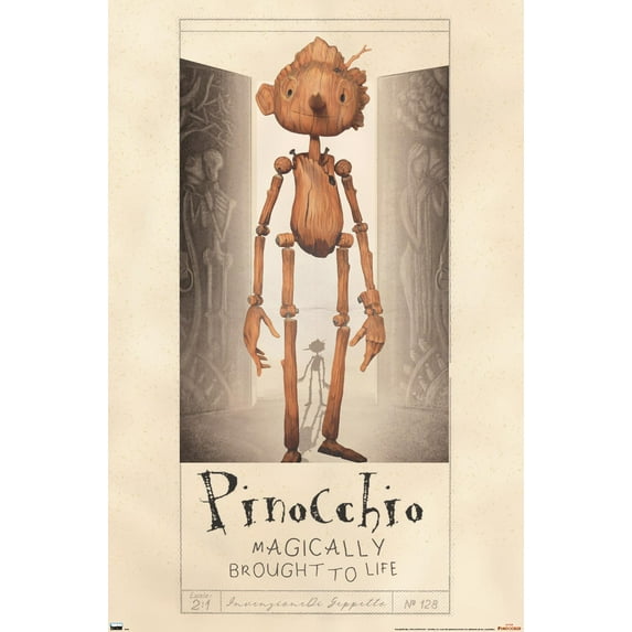 Netflix Guillermo Del Toro's Pinocchio - Pinocchio Wall Poster, 22.375" x 34"