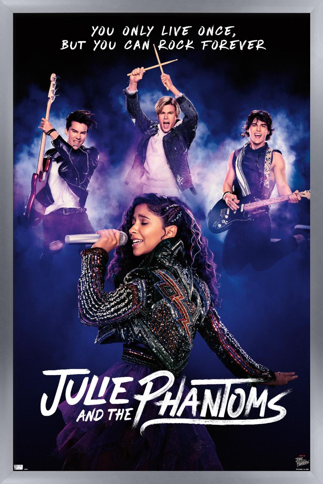 Netflix Julie and the Phantoms - The Band Wall Poster, 14.725" x 22.375", Framed