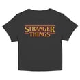 thumbnail image 1 of Netflix Junior's Stranger Things 8 Bits Pixel Retro Classic Logo Print T Shirt, 1 of 4
