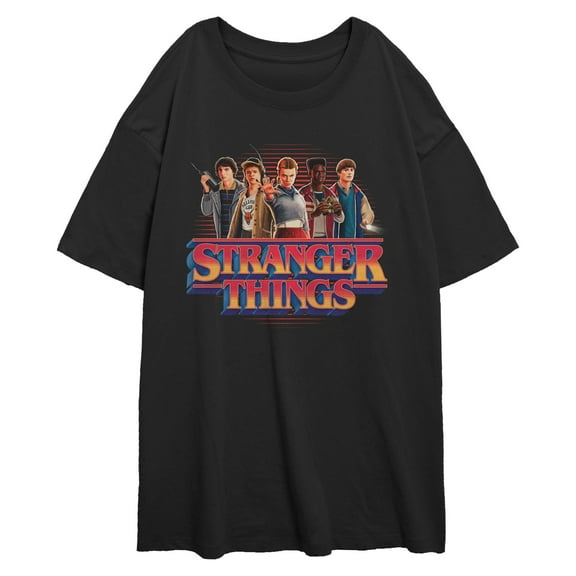 Netflix Junior's Stranger Things Classic Retro Friend Group Logo T Shirt