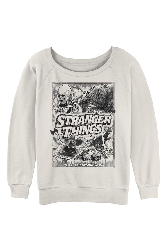 Netflix Junior's Stranger Things Monsters Vintage Comic Panels Sweatshirt