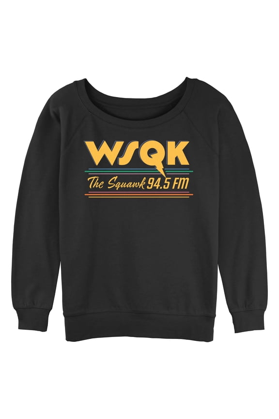 Netflix Junior's Stranger Things Vintage Radio The Squawk WSQK Sweatshirt