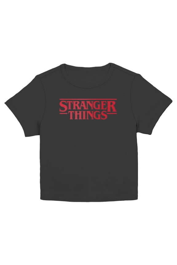 Netflix Juniors' Stranger Things Blurry Classic Logo T Shirt