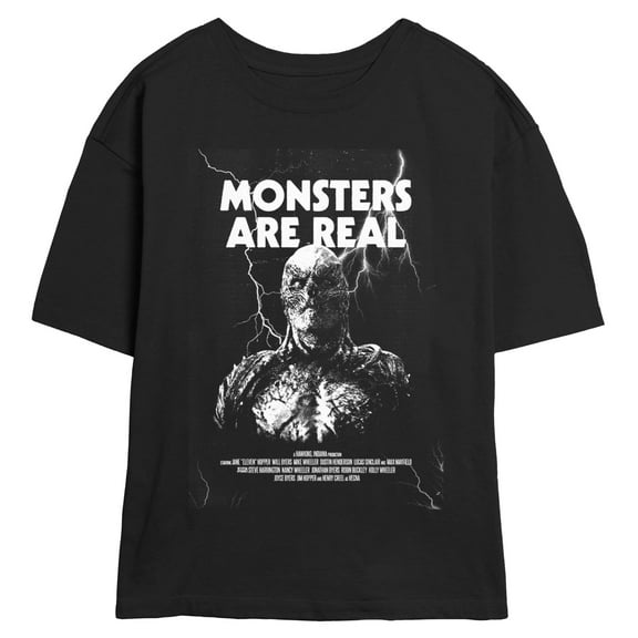 Netflix Juniors' Stranger Things Monsters Are Real Vecna Portrait T Shirt