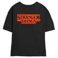 thumbnail image 1 of Netflix Juniors' Stranger Things Outline Neon Orange Logo T Shirt, 1 of 4