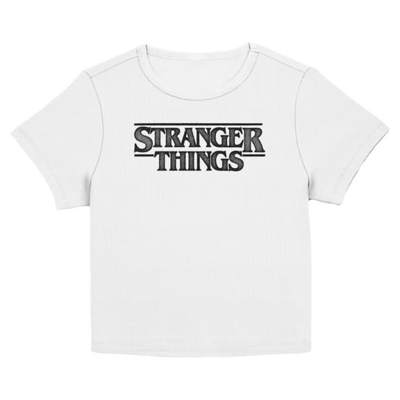 Netflix Juniors' Stranger Things Pointillism Style Logo T Shirt