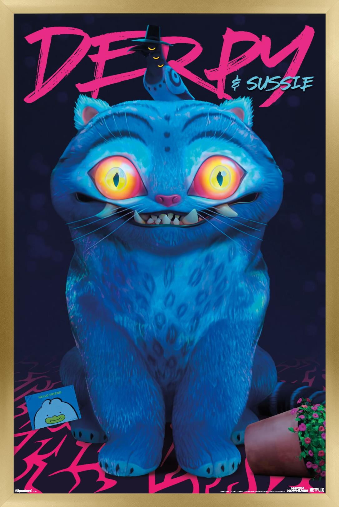Netflix KPop Demon Hunters (2025) Derpy & Sussie Wall Poster,
