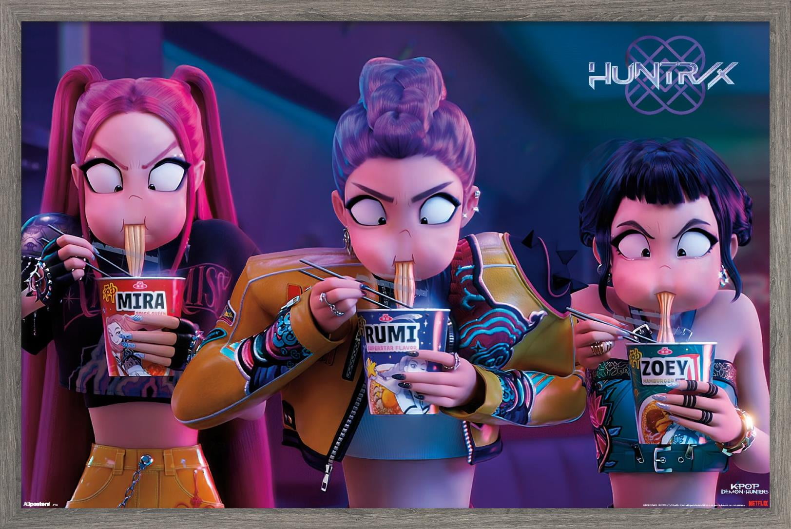 Netflix KPop Demon Hunters (2025) - Huntrix Noodles Wall Poster