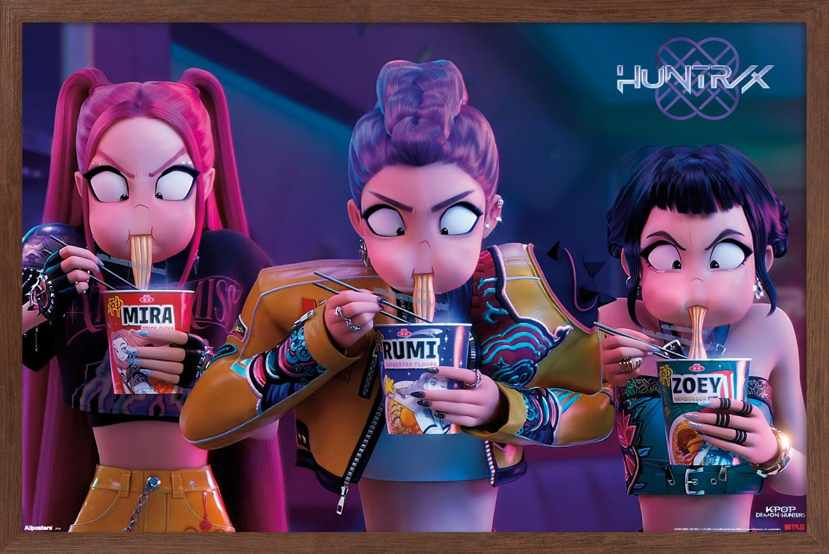 Netflix KPop Demon Hunters (2025) - Huntrix Noodles Wall Poster