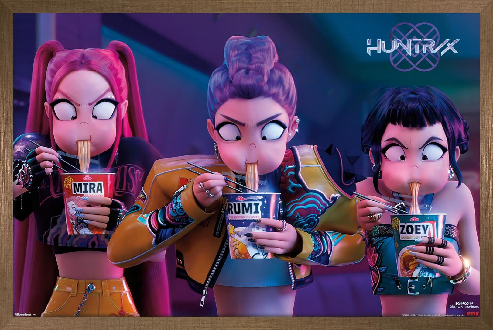 Netflix KPop Demon Hunters (2025) - Huntrix Noodles Wall Poster