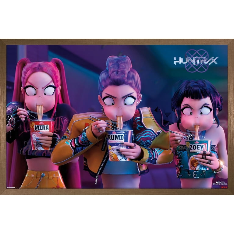Netflix KPop Demon Hunters (2025) - Huntrix Noodles Wall Poster
