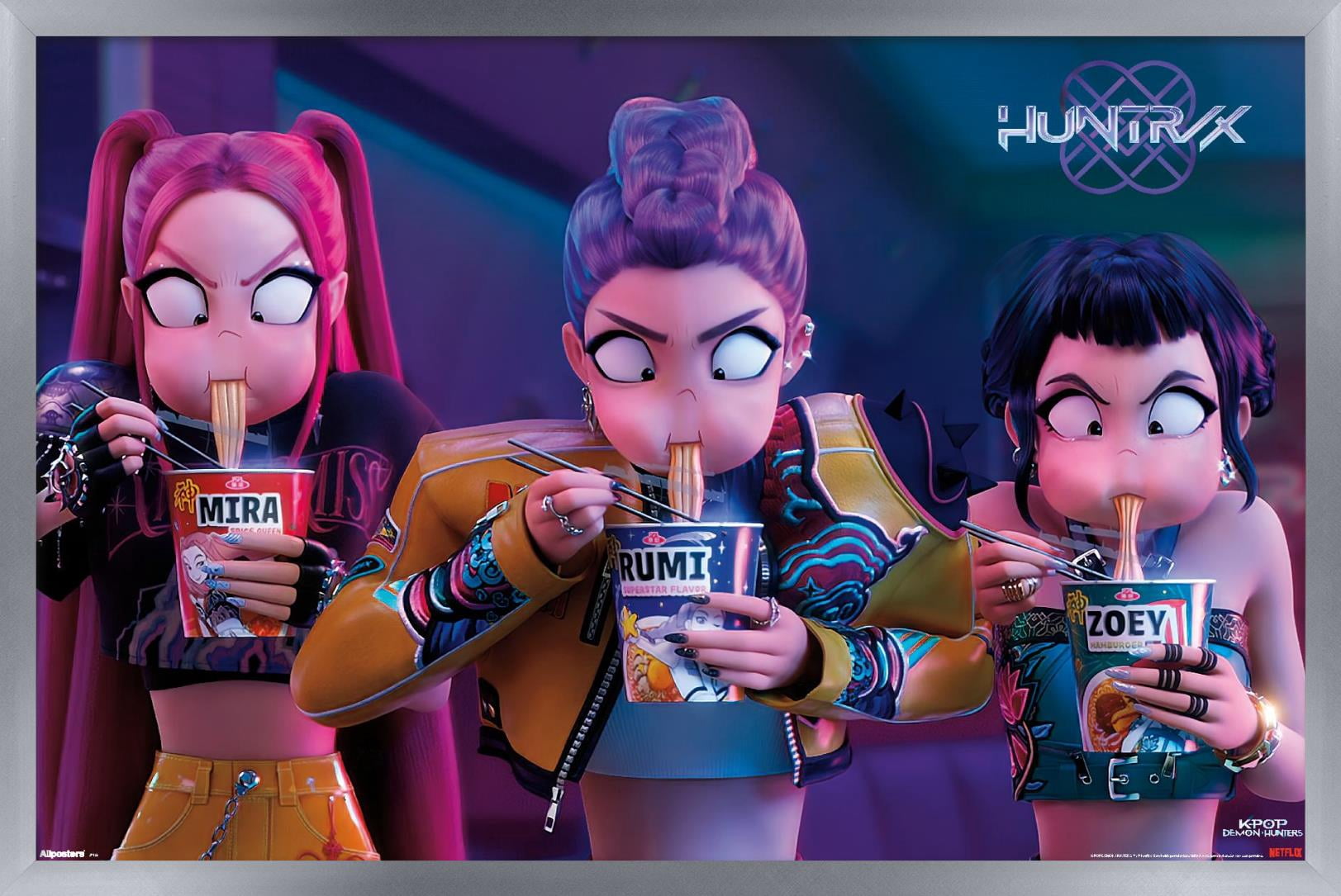 Netflix KPop Demon Hunters (2025) - Huntrix Noodles Wall Poster