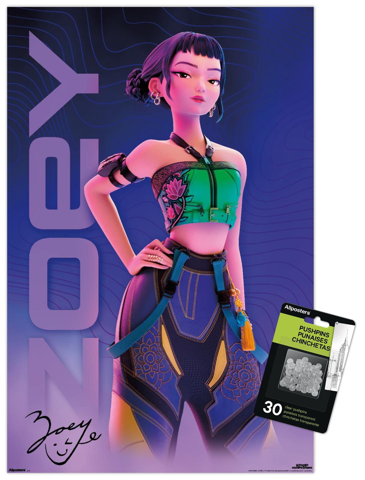 Netflix KPop Demon Hunters (2025) - Huntrix Zoey Solo Wall Poster