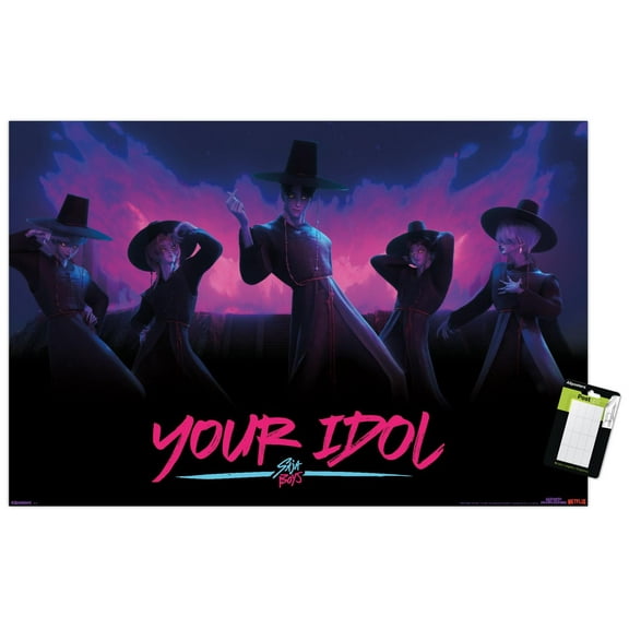 Netflix KPop Demon Hunters (2025) - Saja Boys Demon Dance Wall Poster, 22.375" x 34"