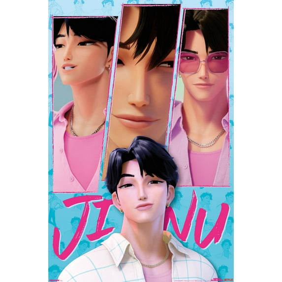 Netflix KPop Demon Hunters (2025) - Saja Boys Jinu Wall Poster, 14.725" x 22.375"