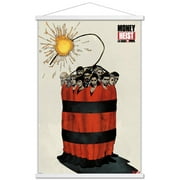 Netflix La Casa de Papel - Money Heist Bomb Wall Poster with Wooden Magnetic Frame, 22.375" x 34"