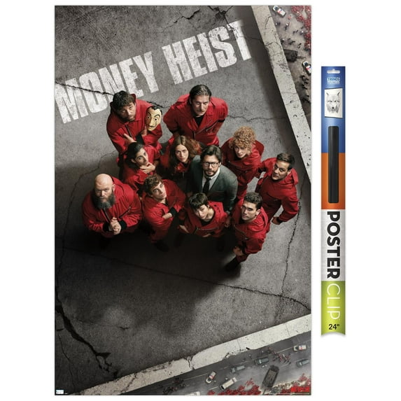 Netflix La Casa de Papel - Money Heist Roof Wall Poster, 22.375" x 34"