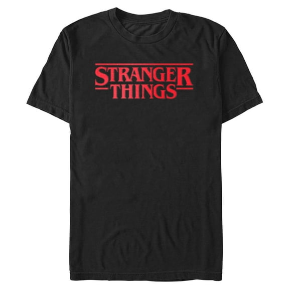 Netflix Men's Stranger Things Blurry Classic Red Logo T Shirt