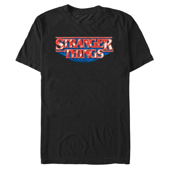 Netflix Men's Stranger Things Glossy Style Classic Shadow Logo T Shirt