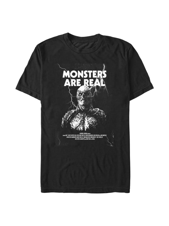 Netflix Men's Stranger Things Lightning Vecna Monsters Are Real T Shirt