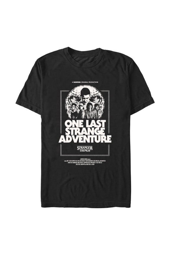 Netflix Men's Stranger Things One Last Adventure Poster T Shirt