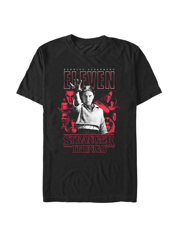 Netflix Men's Stranger Things Red Eleven Art Collage T Shirt