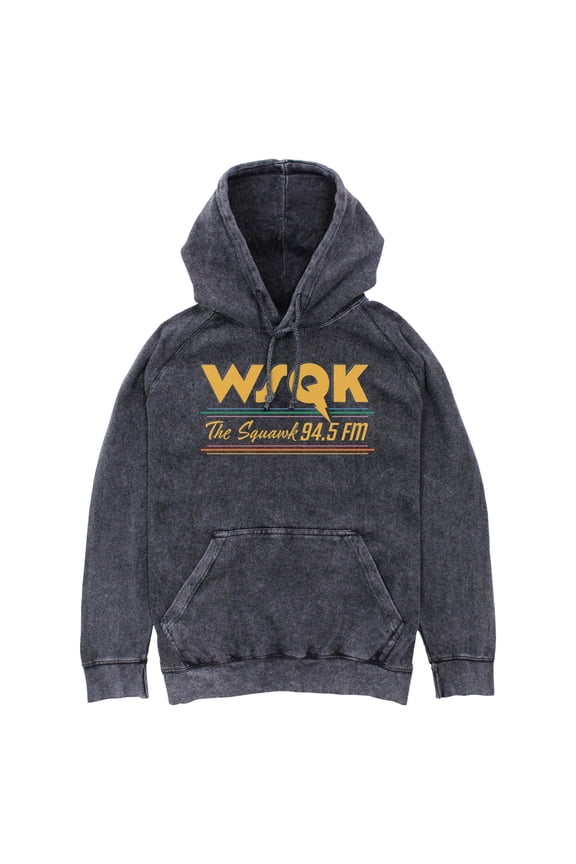 Netflix Men's Stranger Things Vintage Radio The Squawk WSQK Lightweight Hoodie