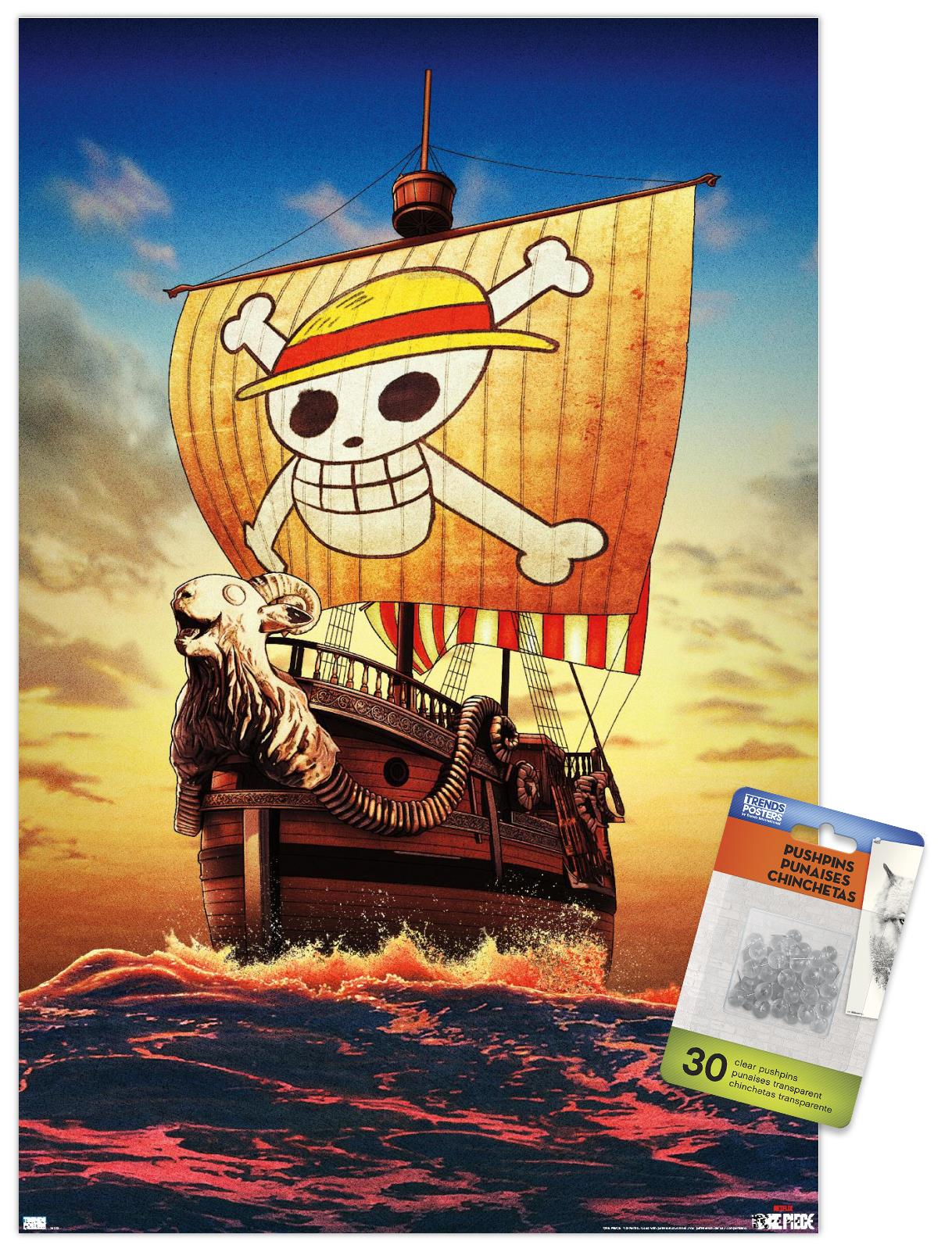 Netflix One Piece - Going Merry One Sheet Wall Poster with Push Pins ...