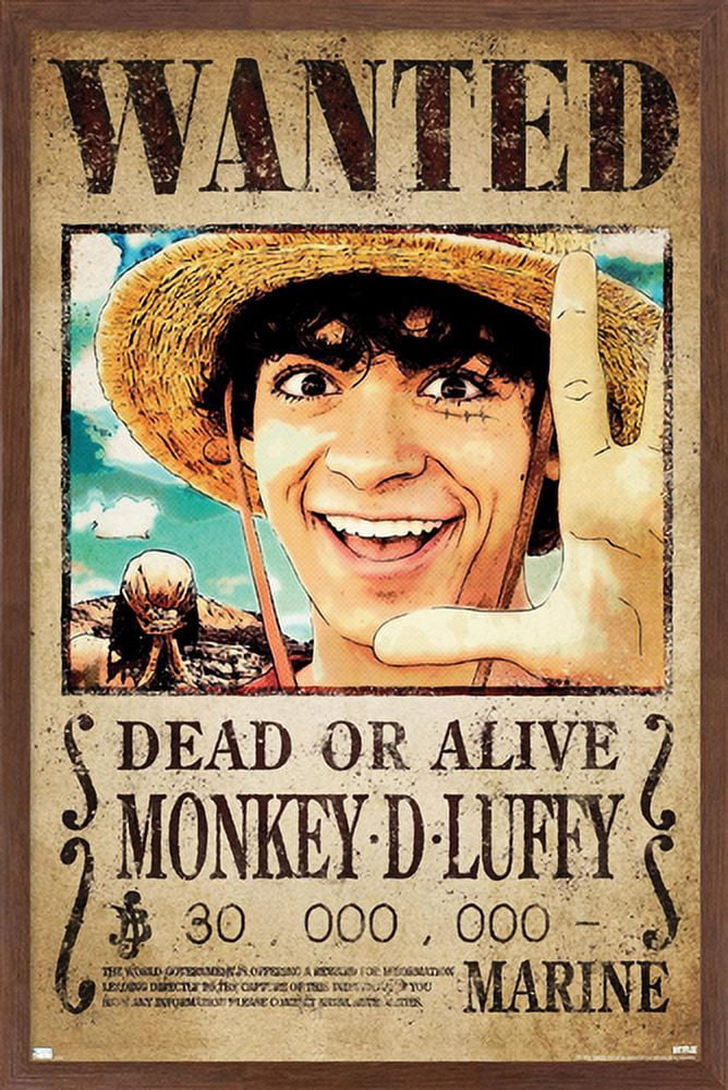 Netflix One Piece - Luffy Wanted Wall Poster, 14.725