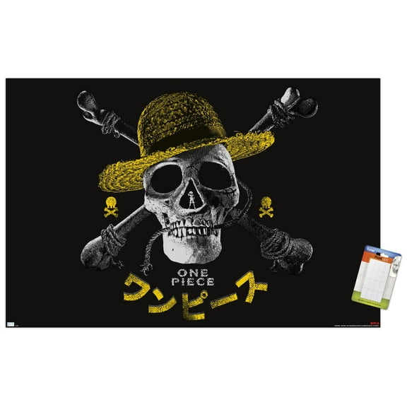 Netflix One Piece - Skull Logo Wall Poster, 14.725" x 22.375"