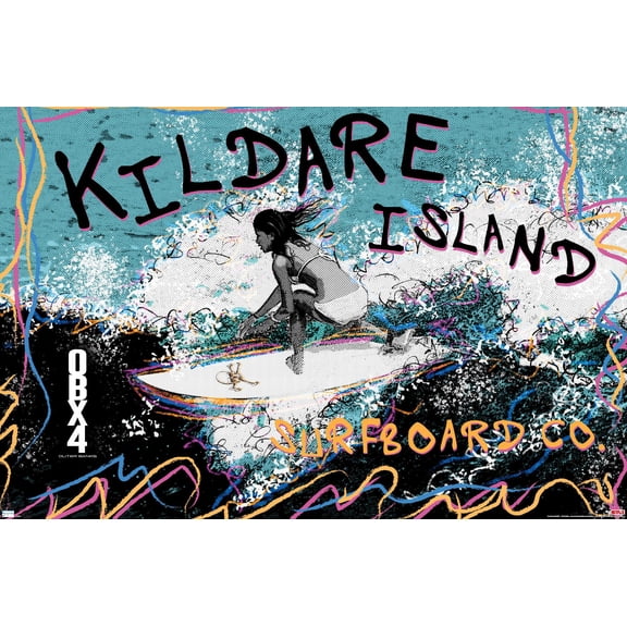 Netflix Outer Banks: Season 4 - Female Kildare Island Surfboard Co. Wall Poster, 14.725" x 22.375"