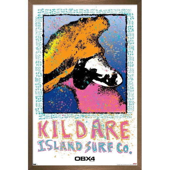 Netflix Outer Banks: Season 4 - Male Kildare Island Surfboard Co. Wall Poster, 22.375" x 34" Framed