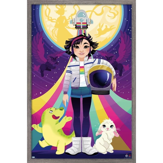 Netflix Over The Moon - Teaser Wall Poster, 22.375" x 34", Framed