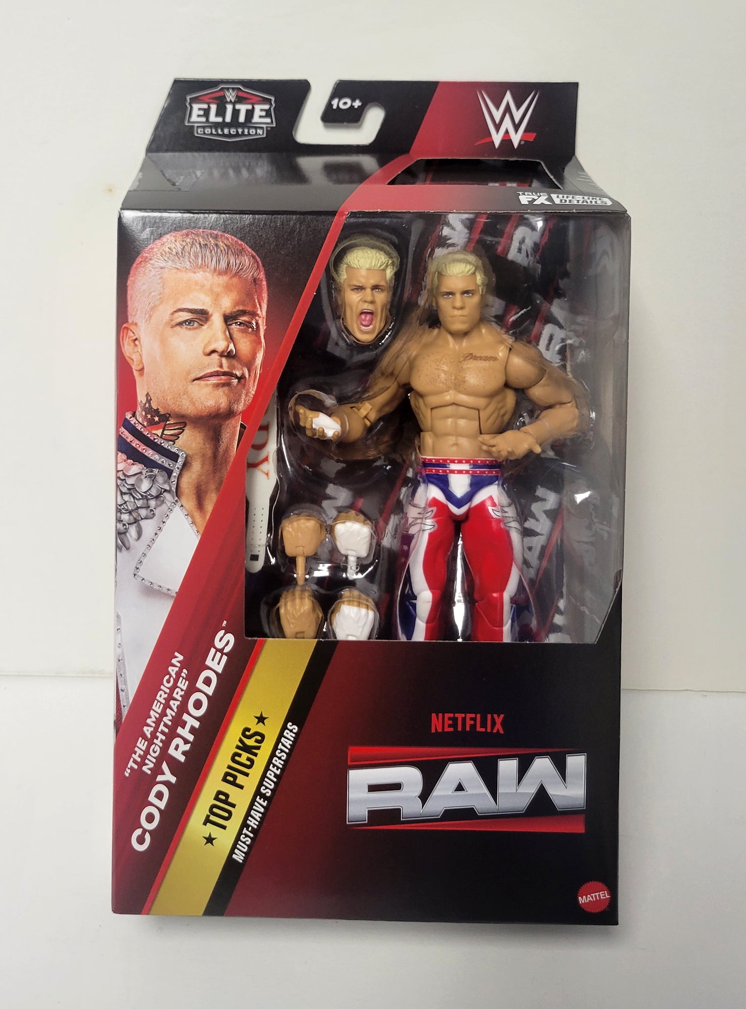 (Netflix Raw Packaging) Cody Rhodes - WWE Elite Top Picks 2025 (Wave 4) Mattel WWE Toy Wrestling Action Figure