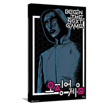 Netflix Squid Game - Begin the Next Game Canvas Wall Poster, 14.725" x 22.375"