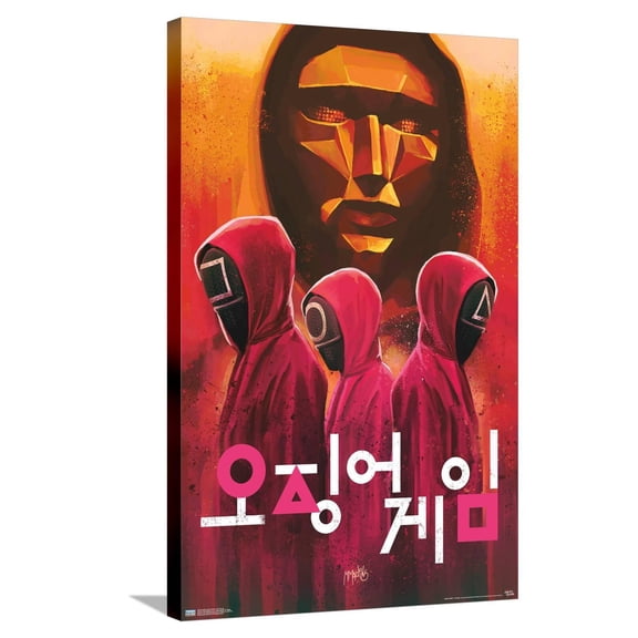 Netflix Squid Game - Evil Group Canvas Wall Poster, 22.375" x 34"