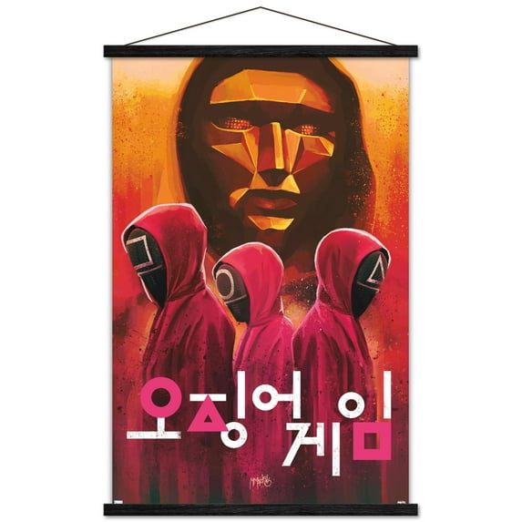 Netflix Squid Game - Evil Group Wall Poster with Magnetic Frame, 22.375" x 34"