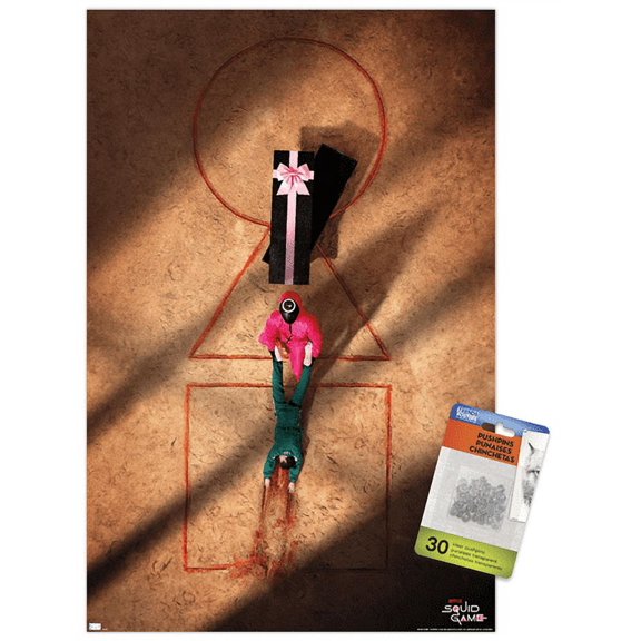 Netflix Squid Game - Field Wall Poster with Pushpins, 14.725" x 22.375"