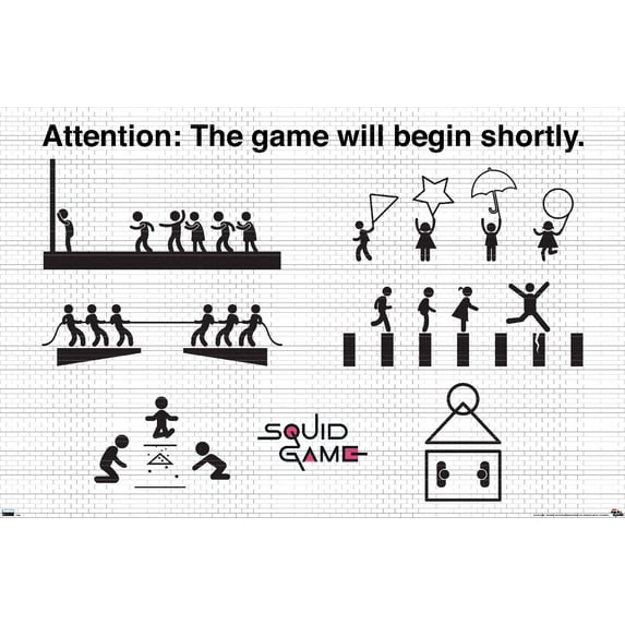 Netflix Squid Game - Games Wall Poster, 22.375" x 34"