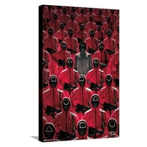Netflix Squid Game - Key Art Canvas Wall Poster, 14.725" x 22.375"