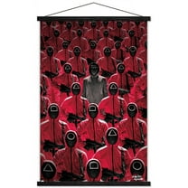Netflix Squid Game - Key Art Wall Poster with Wooden Magnetic Frame, 22.375" x 34"