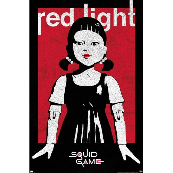 Netflix Squid Game - Red Light Wall Poster, 22.375" x 34"