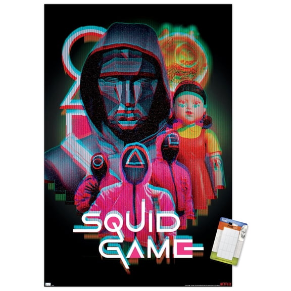 Netflix Squid Game: Season 2 - Group Glitch Wall Poster, 22.375" x 34"
