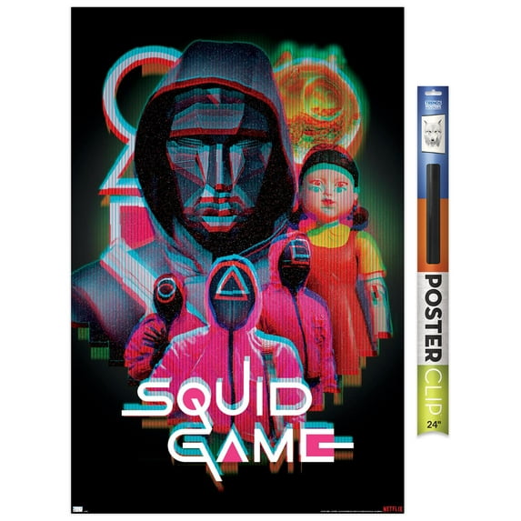 Netflix Squid Game: Season 2 - Group Glitch Wall Poster, 22.375" x 34"