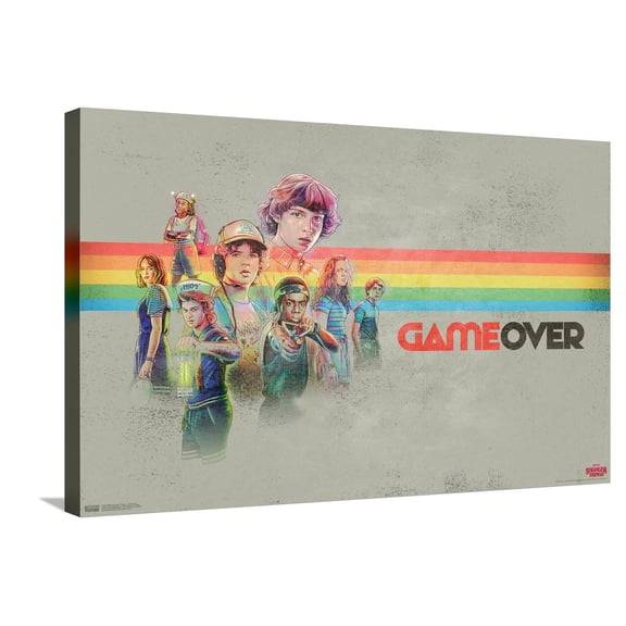 Netflix Stranger Things 3 - Game Over Canvas Wall Poster, 22.375" x 34"