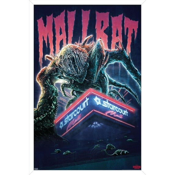 Netflix Stranger Things 3 - Mallrat Wall Poster, 14.725" x 22.375", Framed