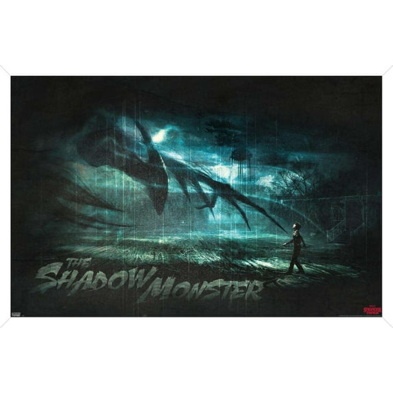 Netflix Stranger Things 3 - The Shadow Monster Wall Poster, 14.725" x 22.375", Framed